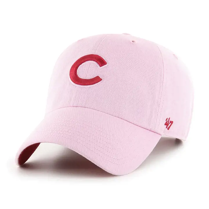 Chicago Cubs MLB Casquette '47 Clean Up Rose/Rouge