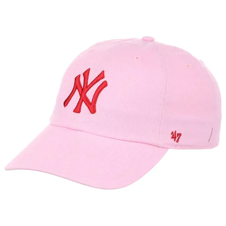 Casquette ajustable New York Yankees MLB '47 Clean Up rose/rouge