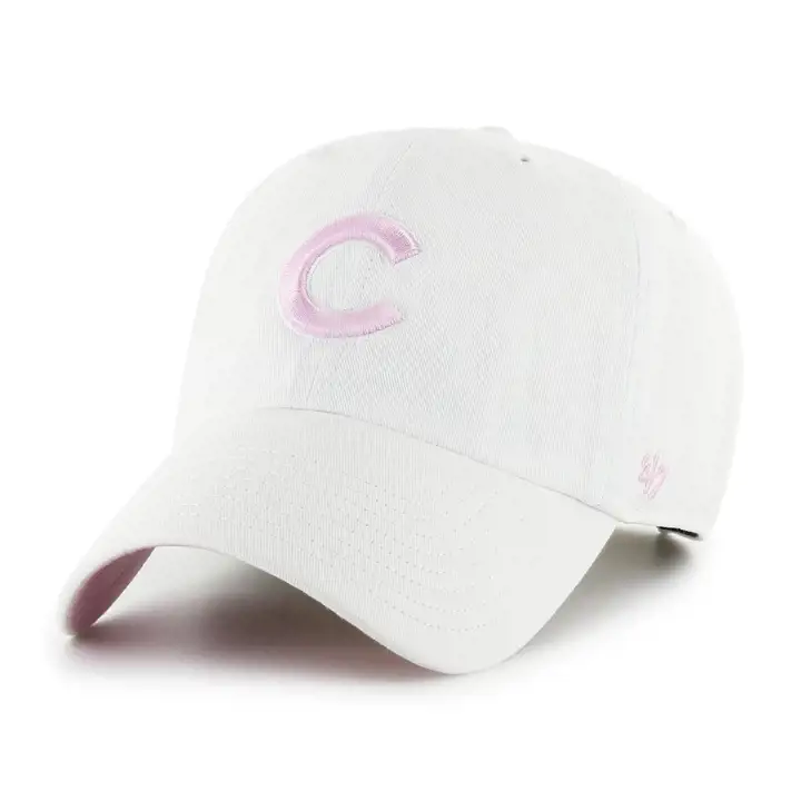 Casquette « Clean Up » MLB White Ballpark des Cubs de Chicago de la marque '47, coloris blanc/rose