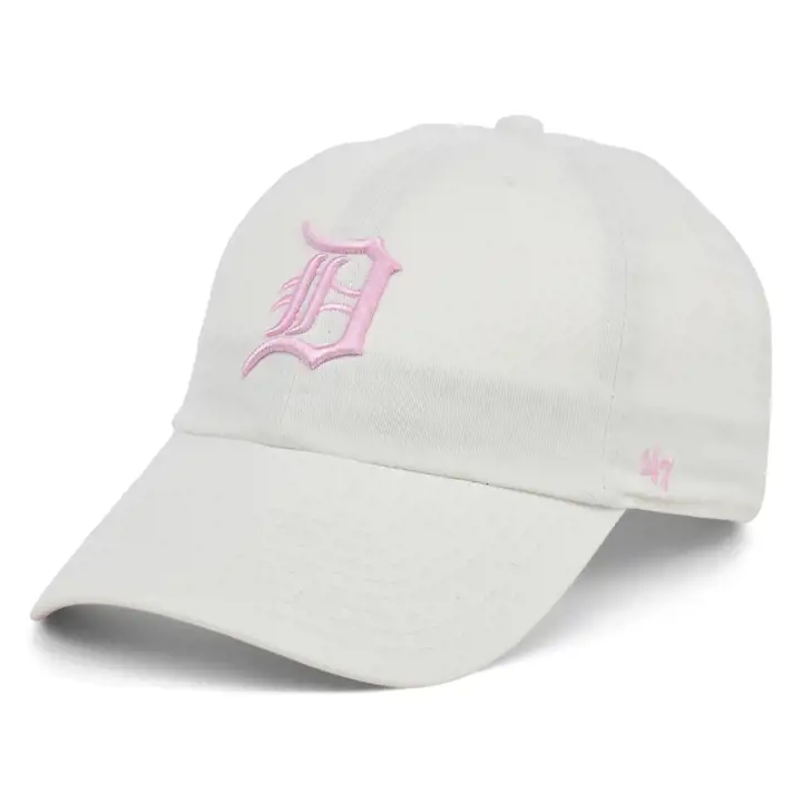 Detroit Tigers MLB Casquette '47 Clean Up blanc/rose