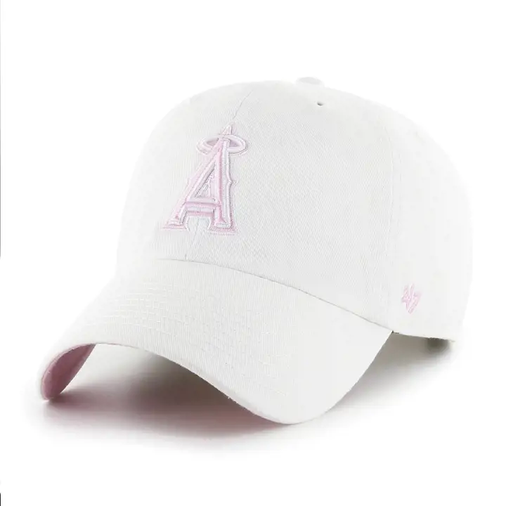 Casquette souple de baseball MLB '47 Clean Up Los Angeles Angels blanc/rose
