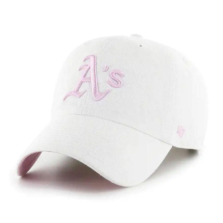 Casquette Oakland A's MLB White Ballpark '47 Clean Up blanc/rose