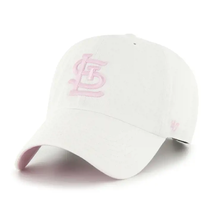 Casquette ajustée St. Louis Cardinals MLB White Ballpark '47 Clean Up blanc/rose
