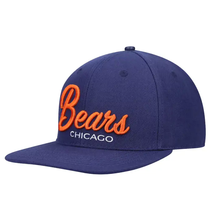 Casquette snapback NFL PRO Wordmark Script Chicago Bears bleu marine