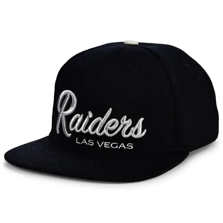 Las Vegas Raiders NFL PRO Wordmark Script Snap noir