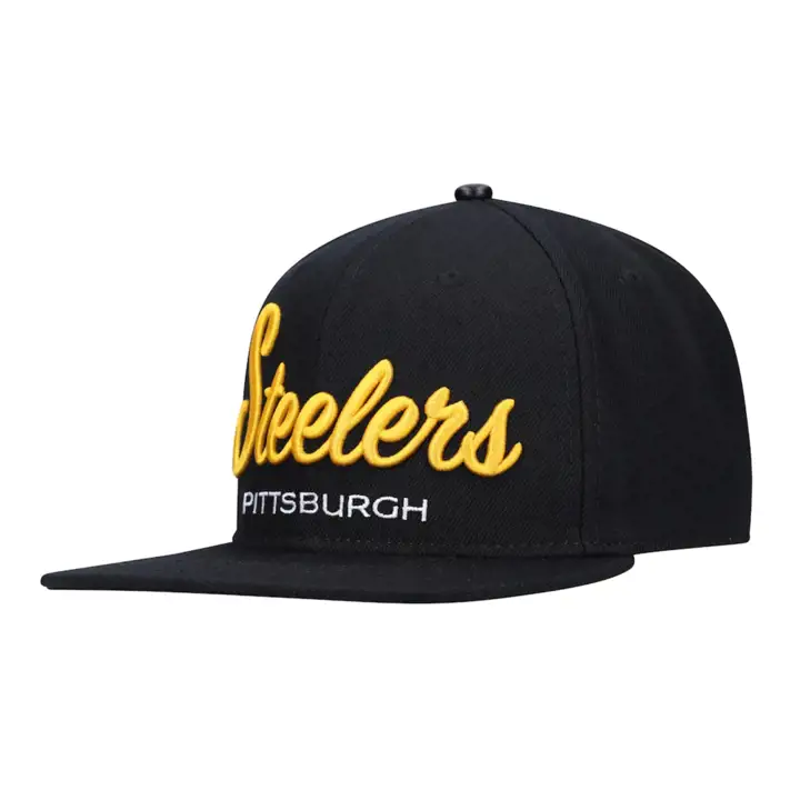 Pittsburgh Steelers NFL PRO Logo Script Snap blk