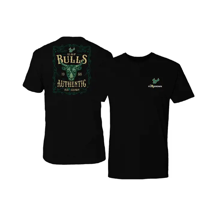 T-shirt South Florida Bulls NCAA Flogrown Camo Flag noir