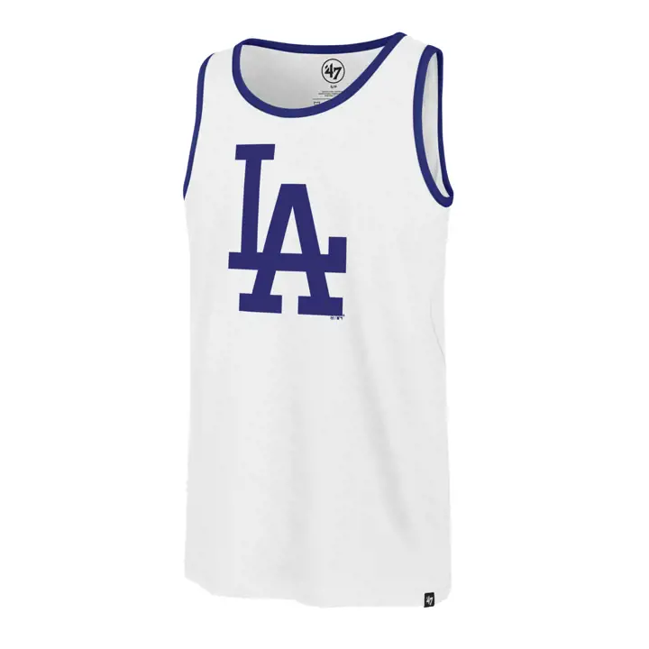 Los Angeles Dodgers Débardeur ringer rival MLB blanc