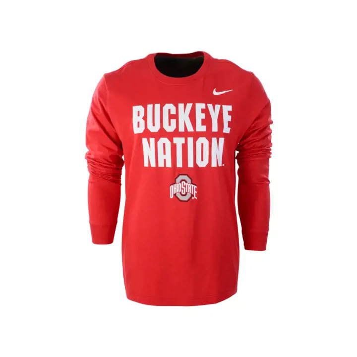 T-shirt à manches longues Ohio State Buckeyes NCAA Mantra 21 ROUGE