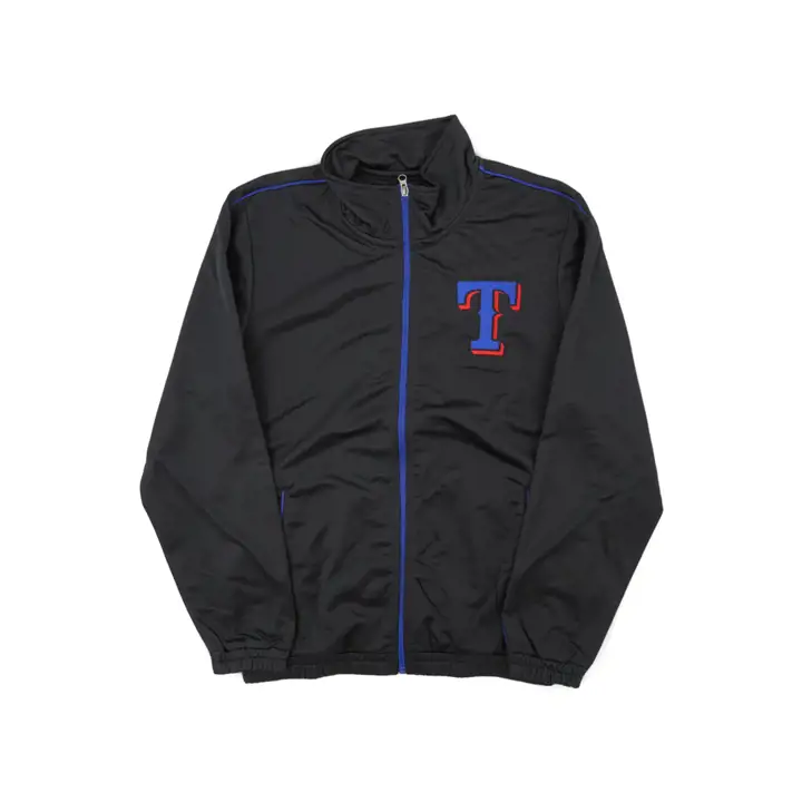 Veste de survêtement en tricot MLB Texas Rangers 21 noir/bleu