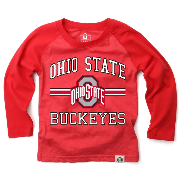 Ohio State Buckeyes NCAA Raglan tout-petit blanc