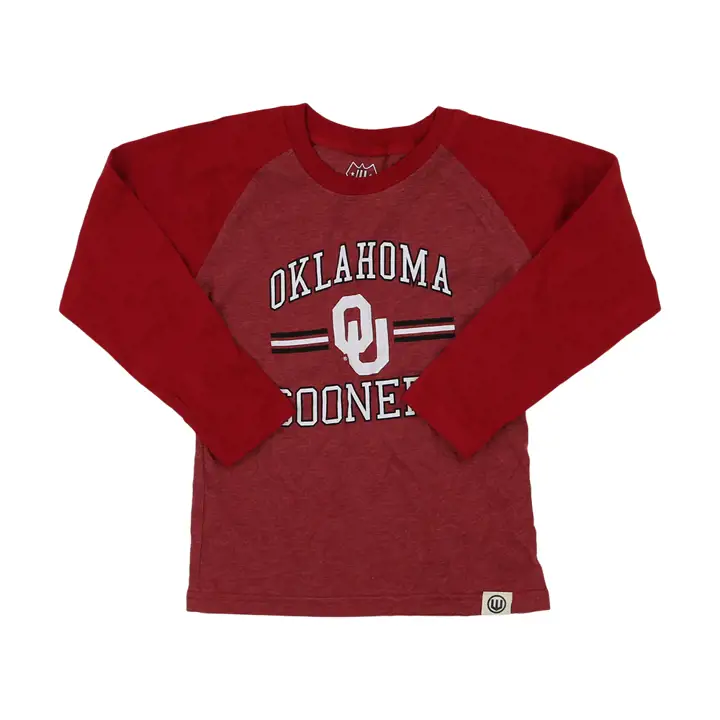 Oklahoma Sooners NCAA T-Shirt Raglan Bébé blc