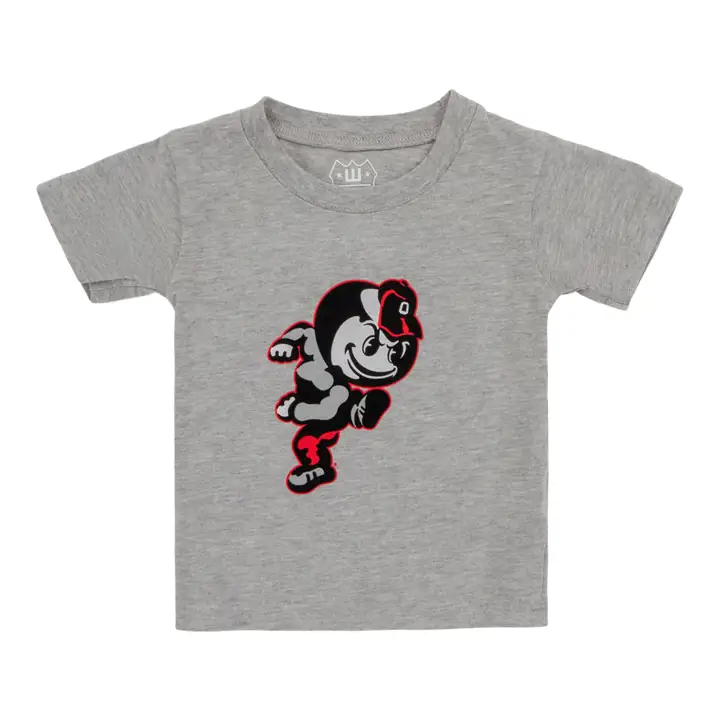 T-shirt mascotte bébé NCAA Buckeyes de l'Ohio State gris