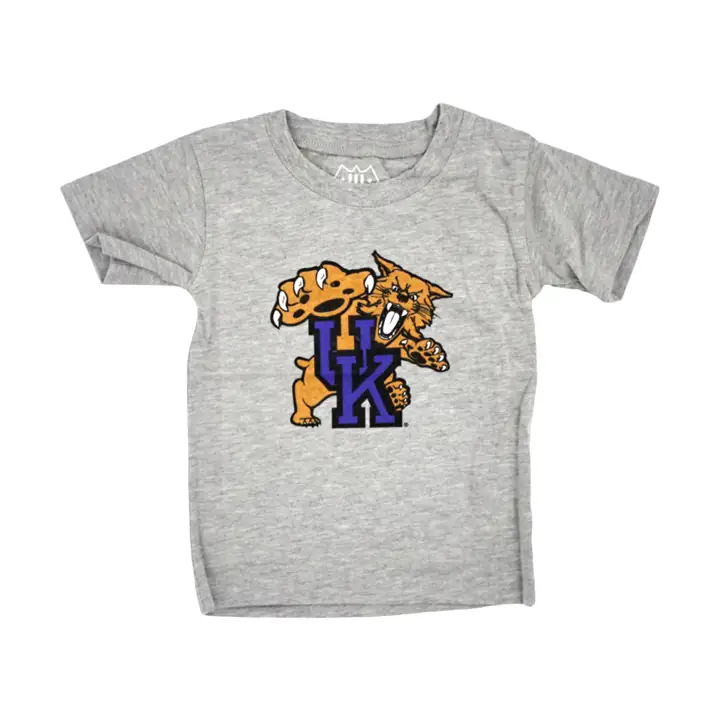 T-shirt Kentucky Wildcats NCAA mascotte pour bébé gris