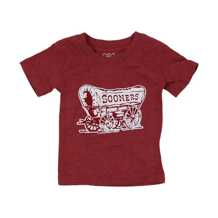T-shirt bébé mascotte NCAA Oklahoma Sooners cramoisi