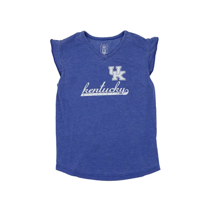 T-shirt à volants Kentucky Wildcats NCAA pour filles rbl