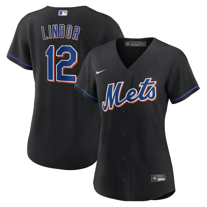 Maillot officiel de joueuse réplique MLB pour femmes des METS Francisco Li