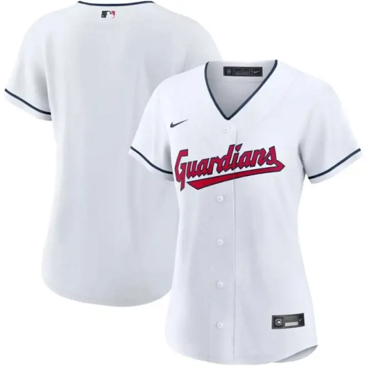 Maillot réplique officiel MLB pour femme Guardians, blanc