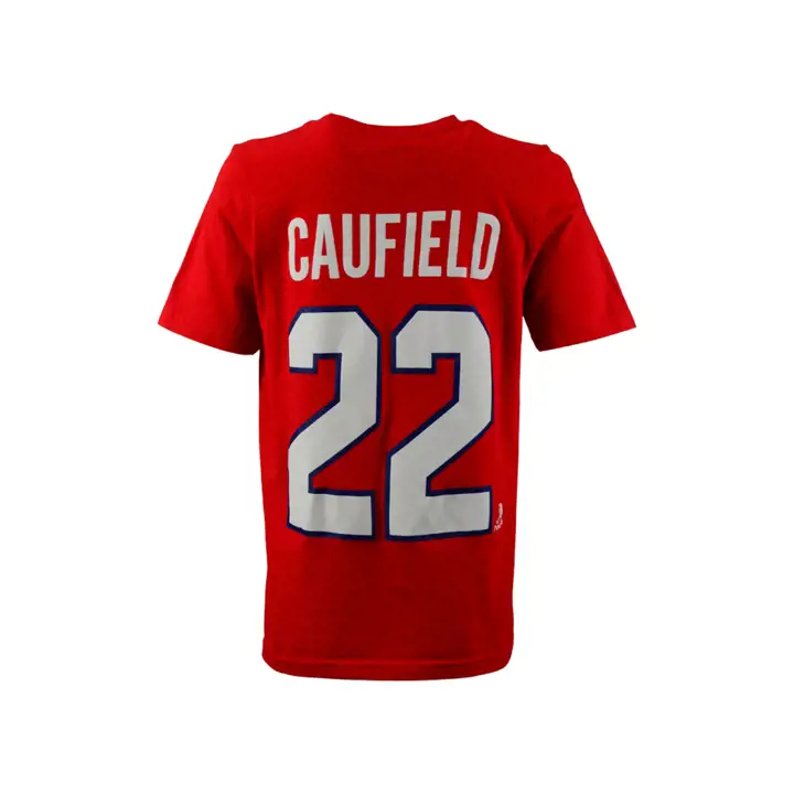 T-shirt joueur LNH YTH des Canadiens de Montréal rouge