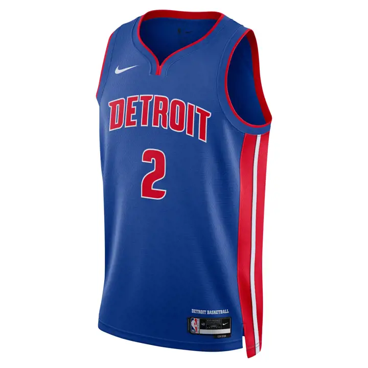 MAILLOT NBA SWINGMAN ICON PISTONS Cade Cunningham BLEU