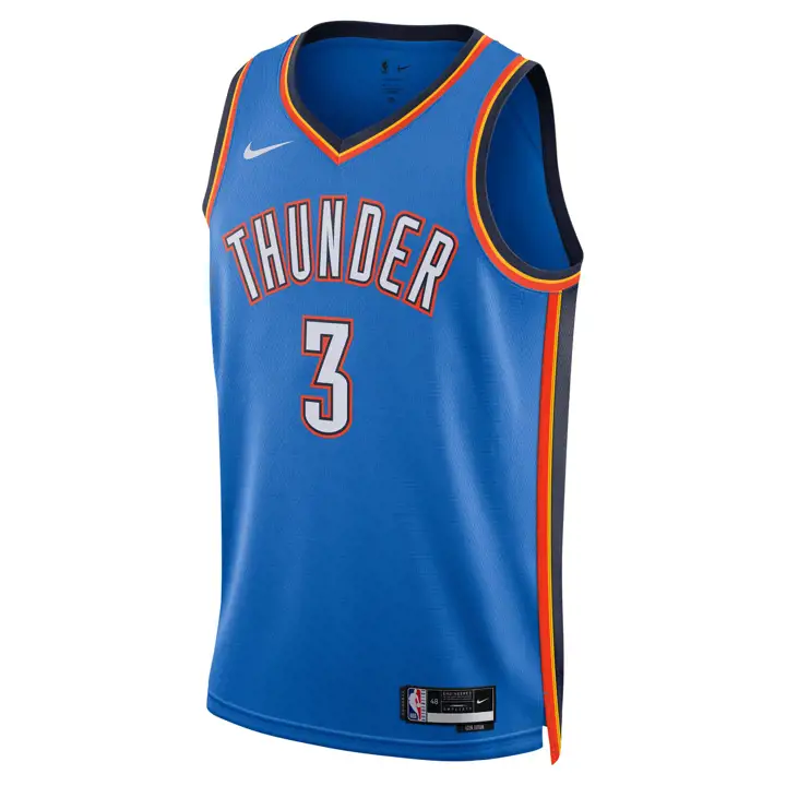Maillot Swingman Nike NBA Icon Edition Thunder Josh Giddey pour homme.