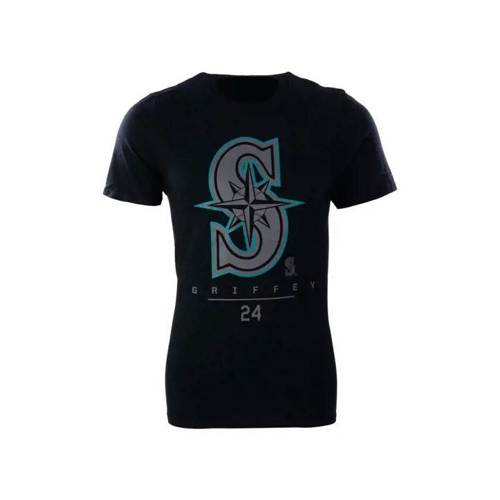 Mariners MLB Notorious II T-shirt de joueur Ken Griffey Jr. noir