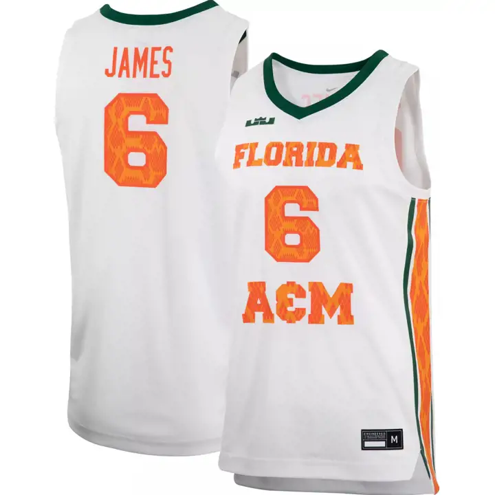 Maillot de basket-ball réplique FAMU NCAA blc