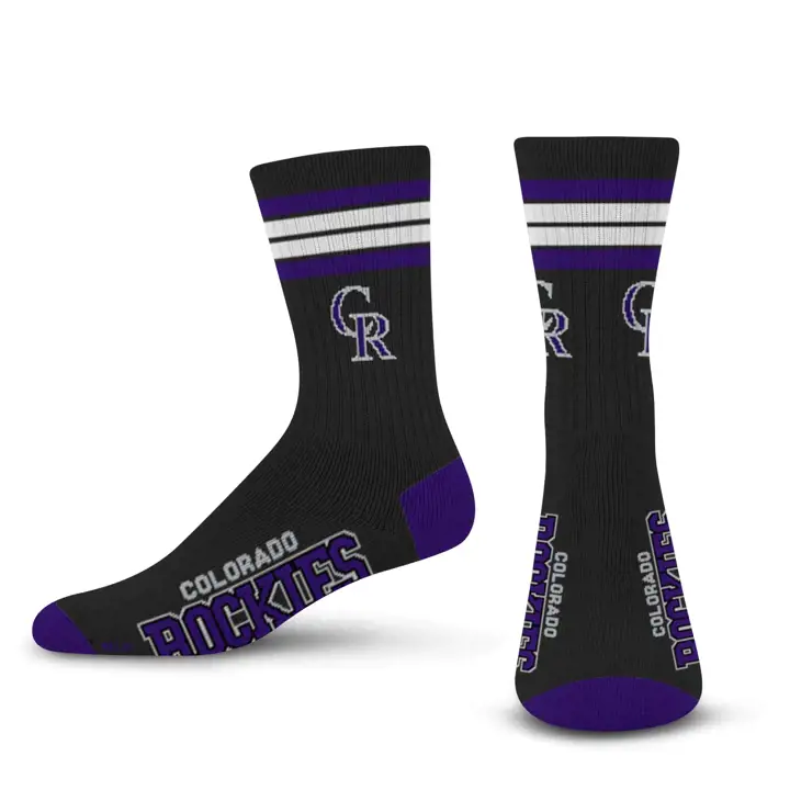 Colorado Rockies 4 Stripe Deuce Crew 504 ast