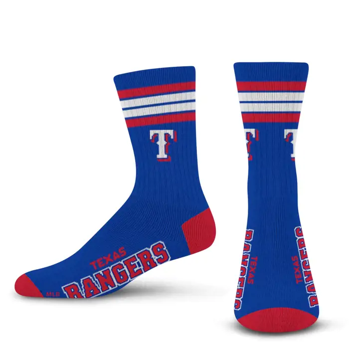 Texas Rangers 4 Stripe Deuce Crew 504 ast