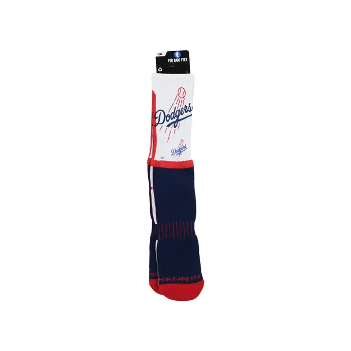 Chaussettes rouges, blanches et bleues des Los Angeles Dodgers