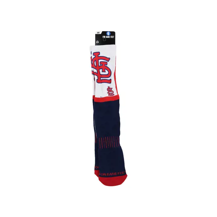 Chaussette rouge, blanche et bleue des St. Louis Cardinals