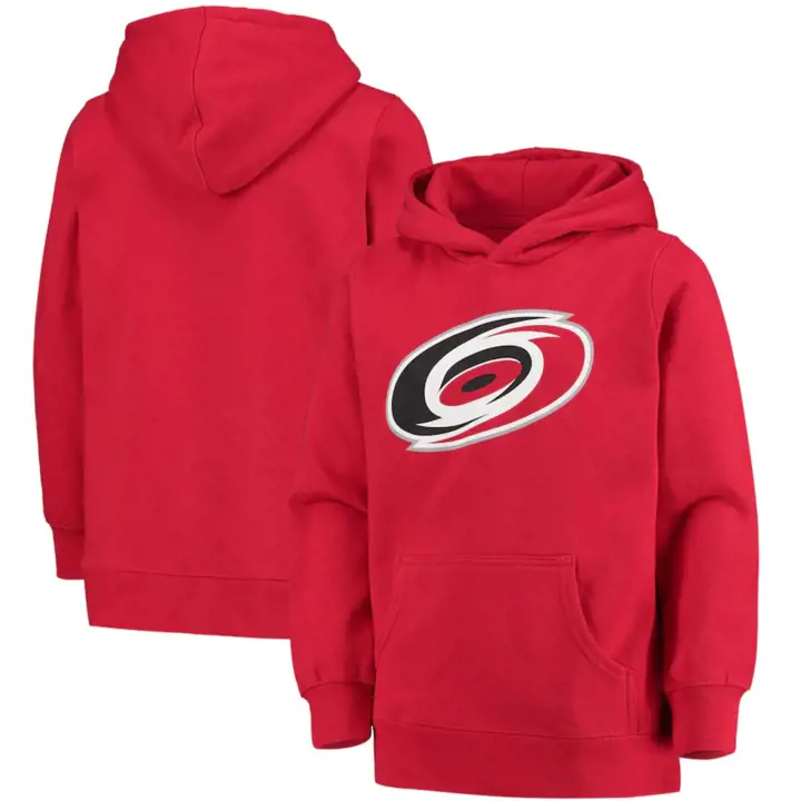 Carolina Hurricanes LNH Jeunesse Coton Ouaté Logo Principal Rouge