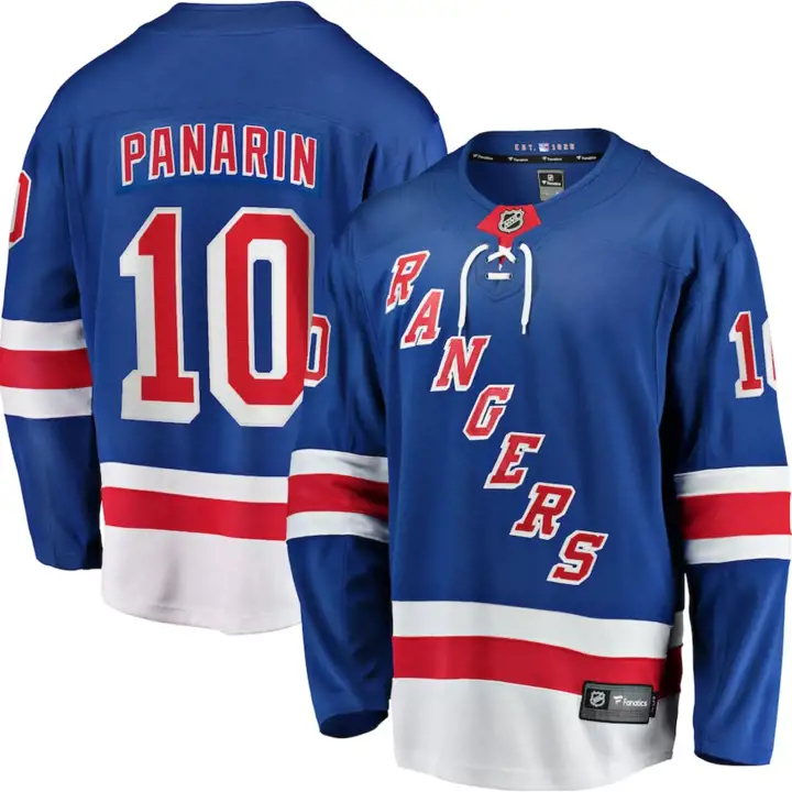 Maillot de joueur NHL Breakaway des Rangers de New York Artemi Panarin BLEU
