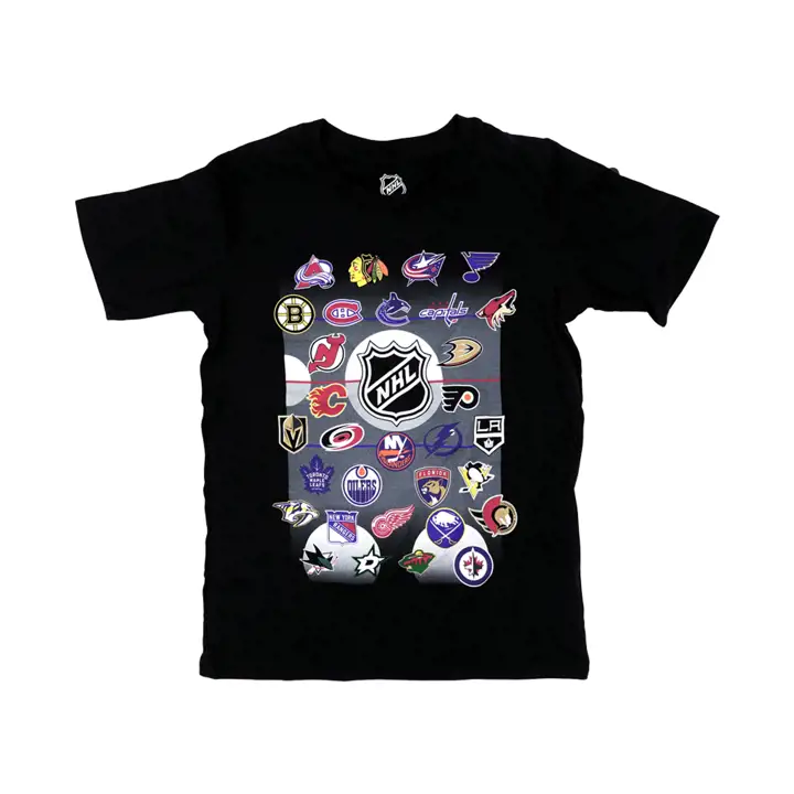 T-shirt manches courtes NHL Primary Logo Youth noir