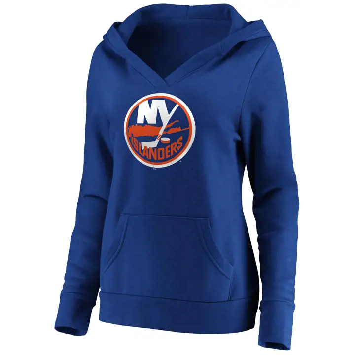 Chandail à capuchon avec logo principal des Islanders de New York (LNH) pour femme, RBL