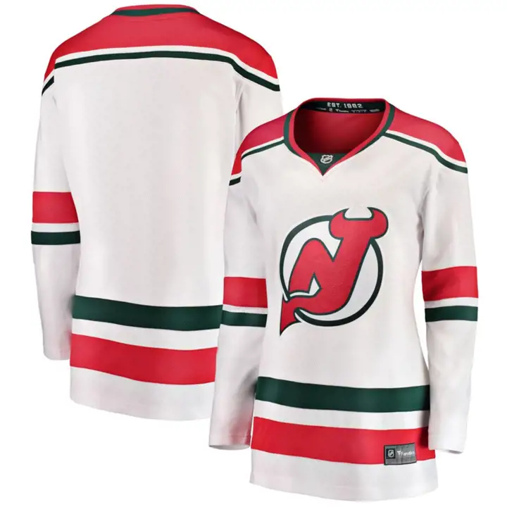 Maillot Alternatif Blanc Breakaway NHL pour Femme des Devils du New Jersey