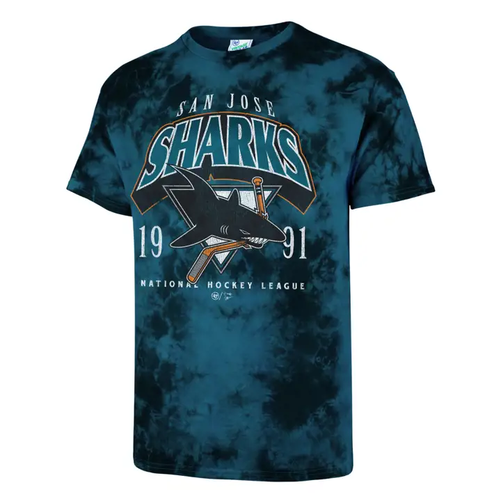 T-shirt Tie-Dye San Jose Sharks LNH TEAL