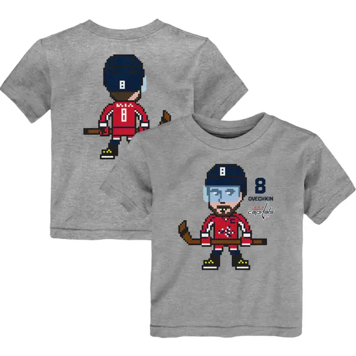 T-shirt pour jeune Pixel Player des Capitals de Washington (LNH) GRIS