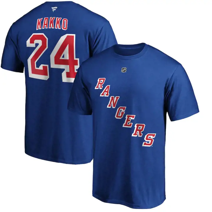 T-shirt authentique NHL Stack N&N des Rangers de NY Kaapo Kakko BLEU