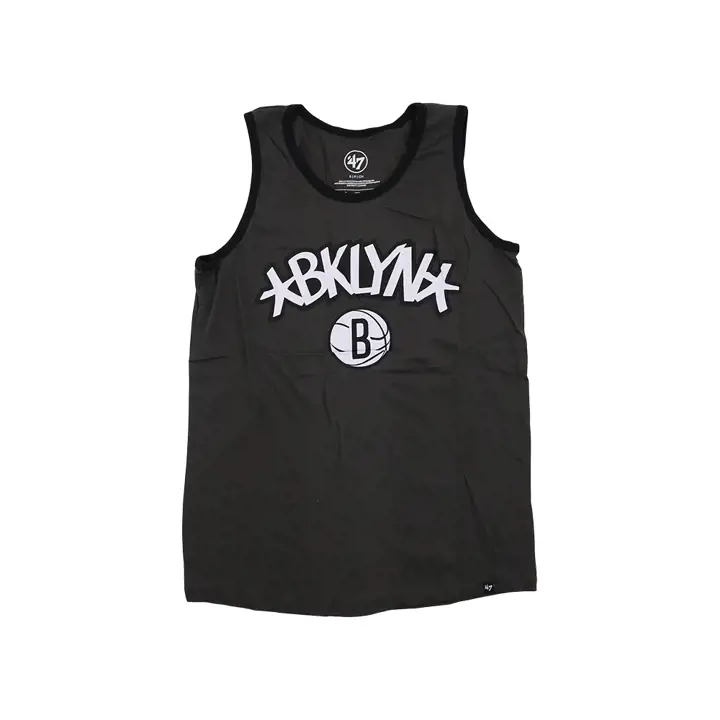 BROOKLYN NETS NBA Débardeur charbon Super Rival avant-match
