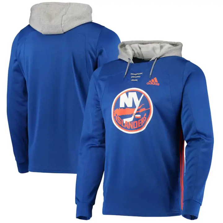 Chandail à capuchon à lacets de skate ADI NHL des Islanders de New York 21 RBL