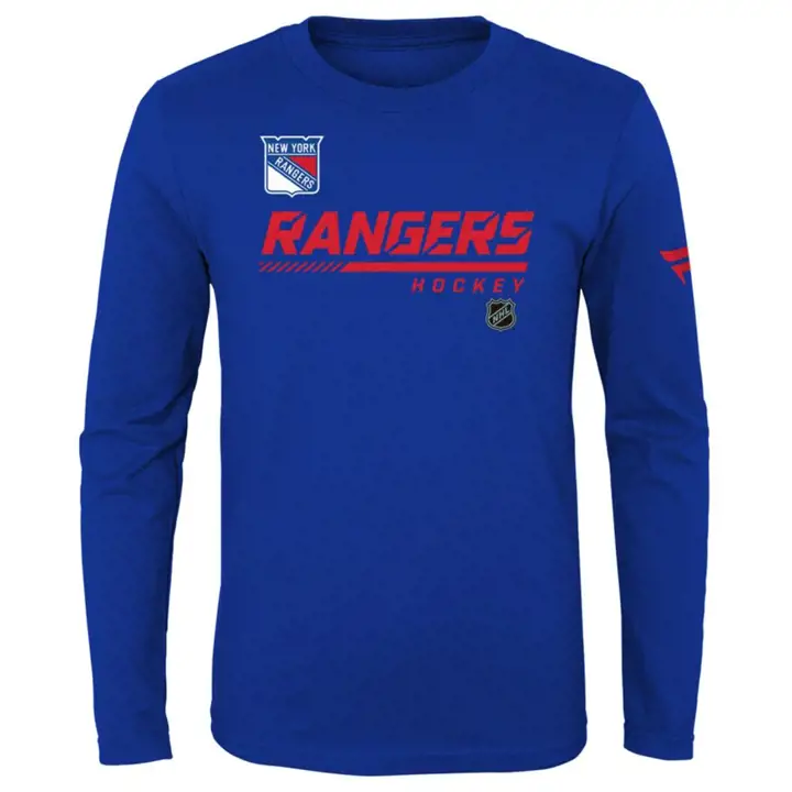 T-shirt manches longues authentique NHL Pro Perf Junior New York Rangers RB