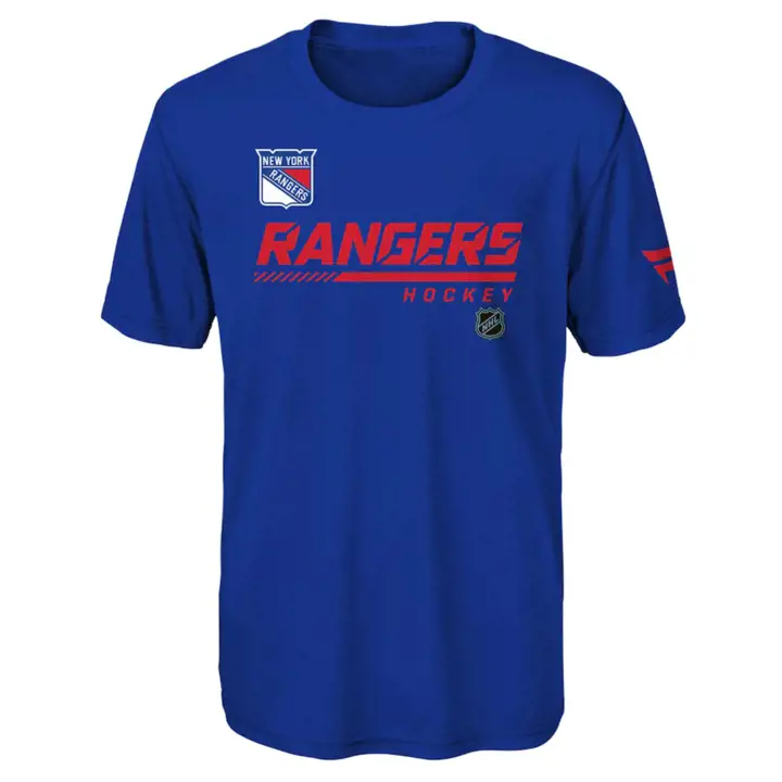 T-shirt de performance jeune des Rangers de New York LNH RBL