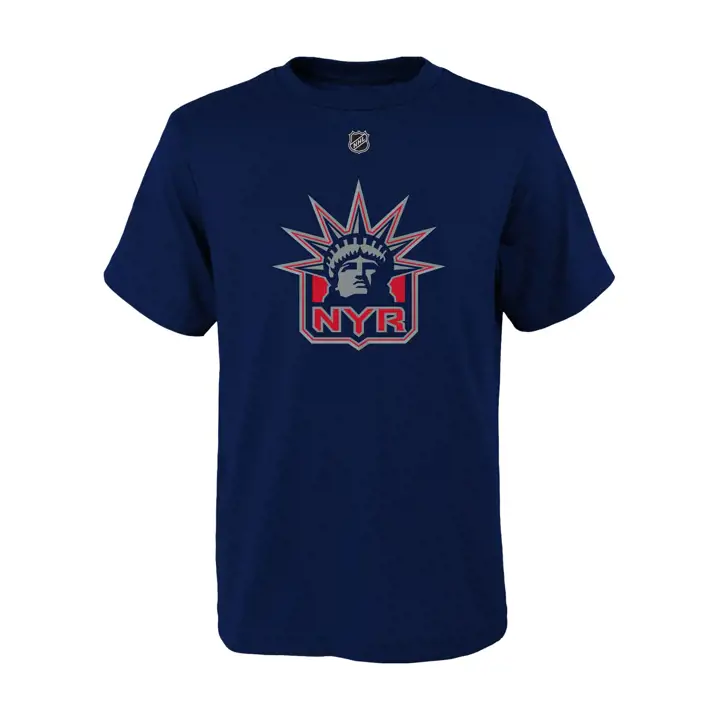 T-shirt New York Rangers NHL logo édition spéciale pour enfant, bleu marine