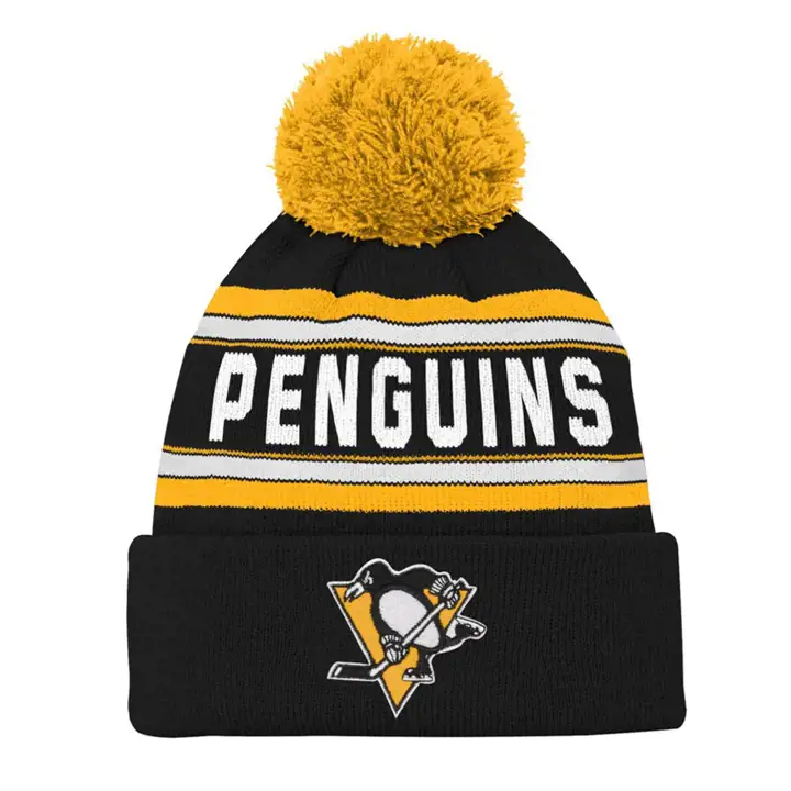Pittsburgh Penguins LNH Tricot jacquard jeunesse noir