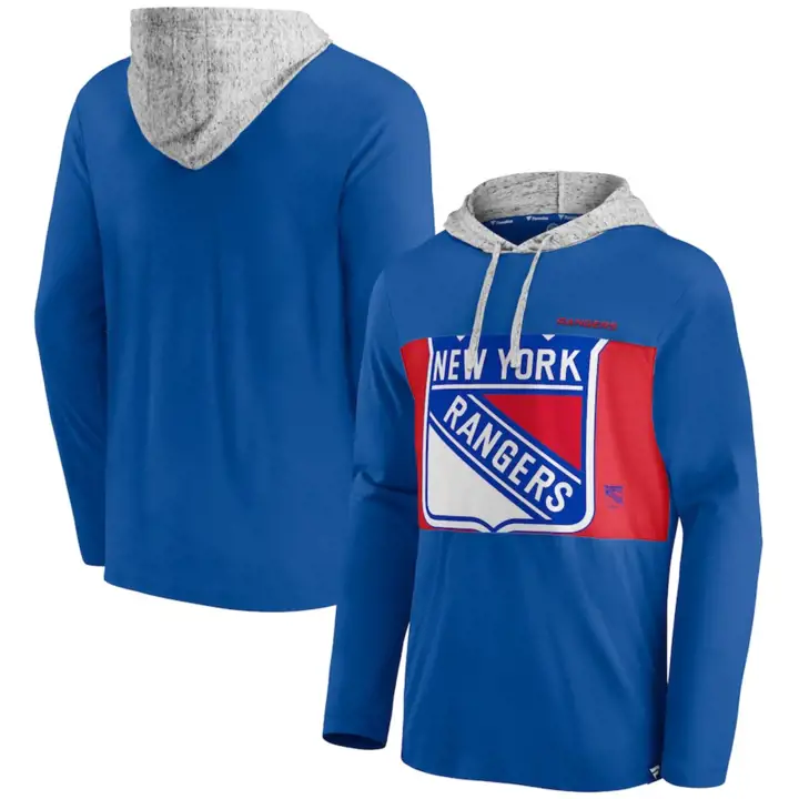 New York Rangers LNH Chandail à Capuche Compétence Inégalée BLEU