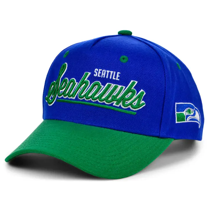Casquette Enfant Seattle Seahawks NFL Script Rétro rbl/grn