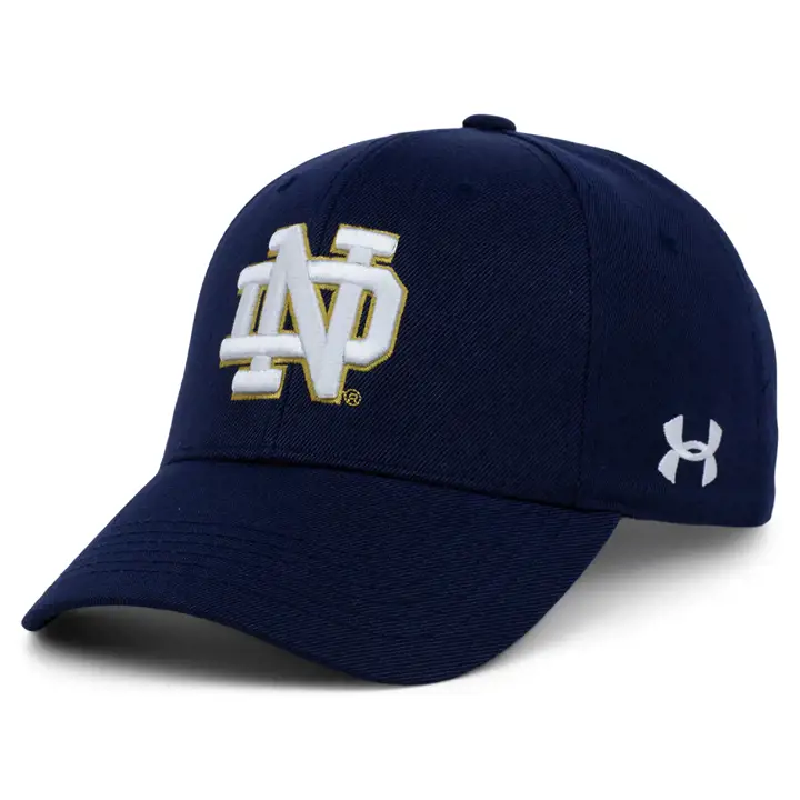 Casquette ajustable marine NCAA UA Core Notre Dame Fighting Irish