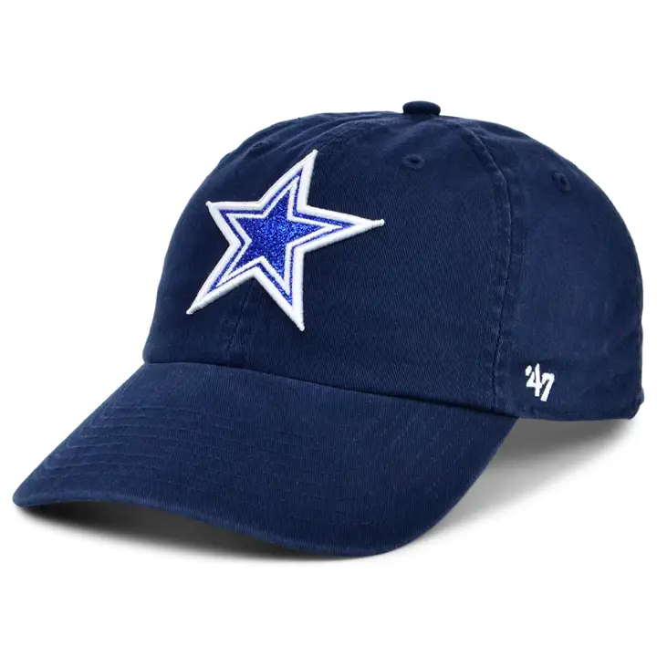 Dallas Cowboys NFL Femme Casquette Glitta '47 Clean Up marine