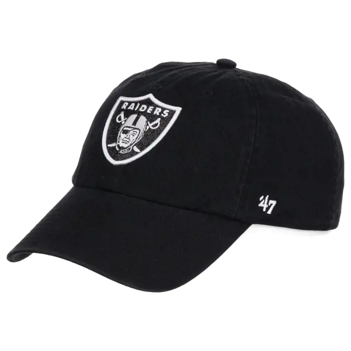 Las Vegas Raiders NFL Femme Casquette Glitta '47 Clean Up noir
